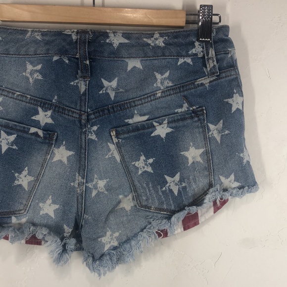 Mossimo Supply Co American flag high rise short size 2 - Picture 6 of 8
